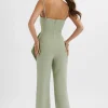 Lavish Alice Ada Waterfall Frill Jumpsuit In Sage Green Online