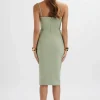 Lavish Alice Bonnie Waterfall Frill Midi Dress In Sage Green Shop