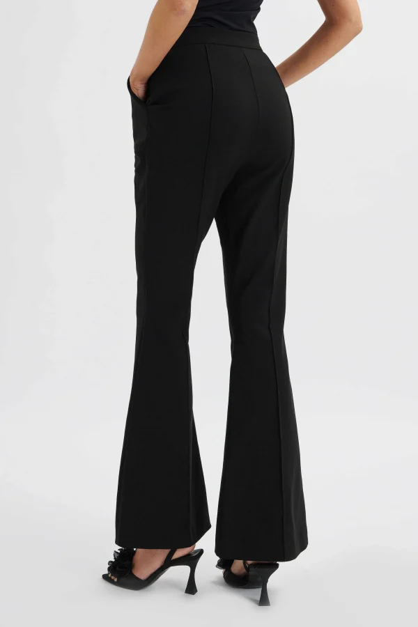 Lavish Alice Emelie Fit & Flare Tailored Trouser In Black Cheap