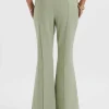 Lavish Alice Emelie Fit & Flare Trousers In Sage Green Cheap