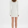 Lavish Alice Rebeccah Flared Sleeve Blazer Mini Dress In White Best