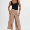 Lavish Alice Siya Wrap Culotte Trousers In Camel Cheap