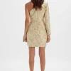 Lavish Alice Suki One Shoulder Wrap Mini Dress In Floral Brocade Discount