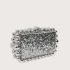 Lavish Alice Tia Marbled Faux Pearl Box Clutch Bag In Silver Sale