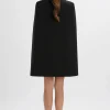 Lavish Alice Tiffany Belted Cape Blazer Mini Dress In Black Fashion