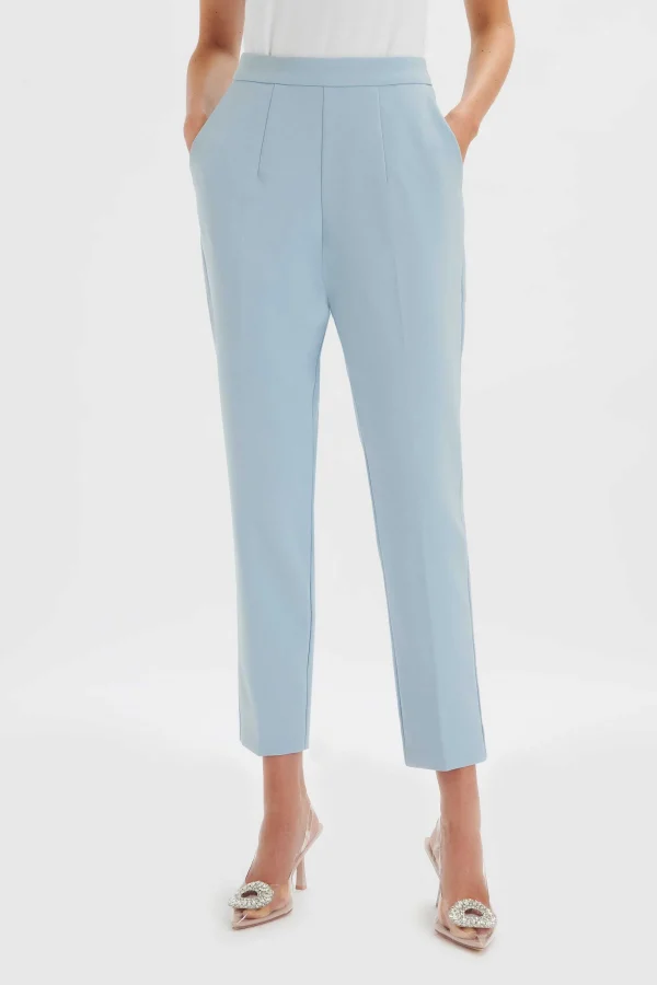 Lavish Alice Vanessa Tapered Leg Trouser In Cornflower Blue Store